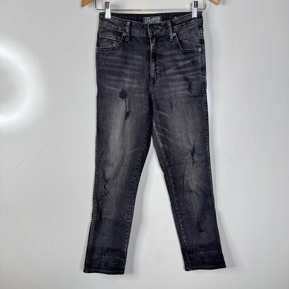 Lucky Brand The High-Rise Tomboy Jeans in Washed Black Size 00/24 - Picture 1 of 5
